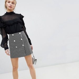 ASOS - Double Breasted Mini Skirt